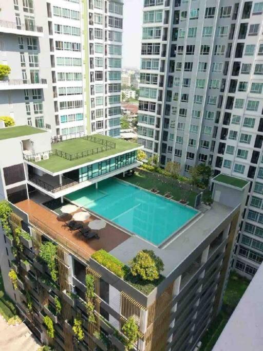 Apartment 1 Bedroom Bts Udomsuk Ban Khlong Samrong Exterior photo